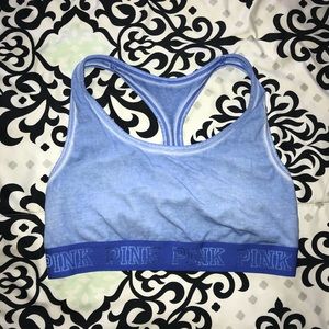 PINK Victoria’s Secret Blue Heritage Sports Bra
